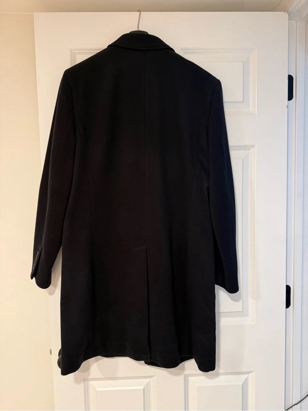 J. Crew Ludlow Black Wool Cashmere Mens Dress Coat